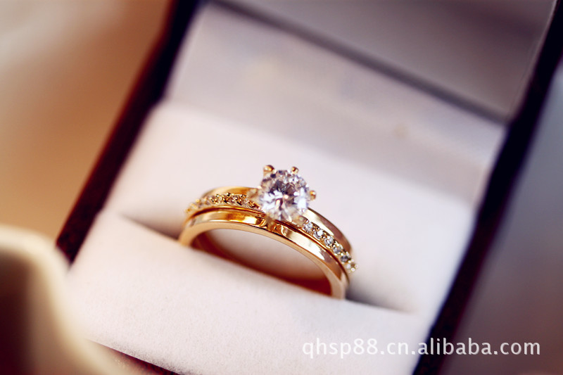 钻石 1克拉 韩版 施华洛 钻戒 无与伦比 女 戒指