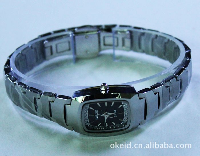 【【钟表批发】全钨钢表壳表带<em>手表</em> <em>RADO</em>石