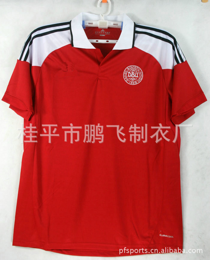 批发2012-13欧洲杯丹麦国家队足球服,足球球衣