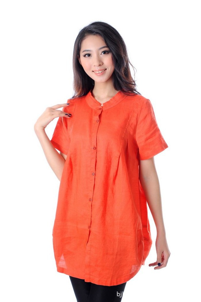 【北京<em>品牌</em>女装<em>批发</em>大码夏装亚麻短袖<em>开衫</em>女士