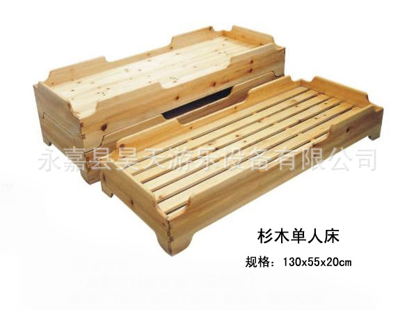 杉木单人床