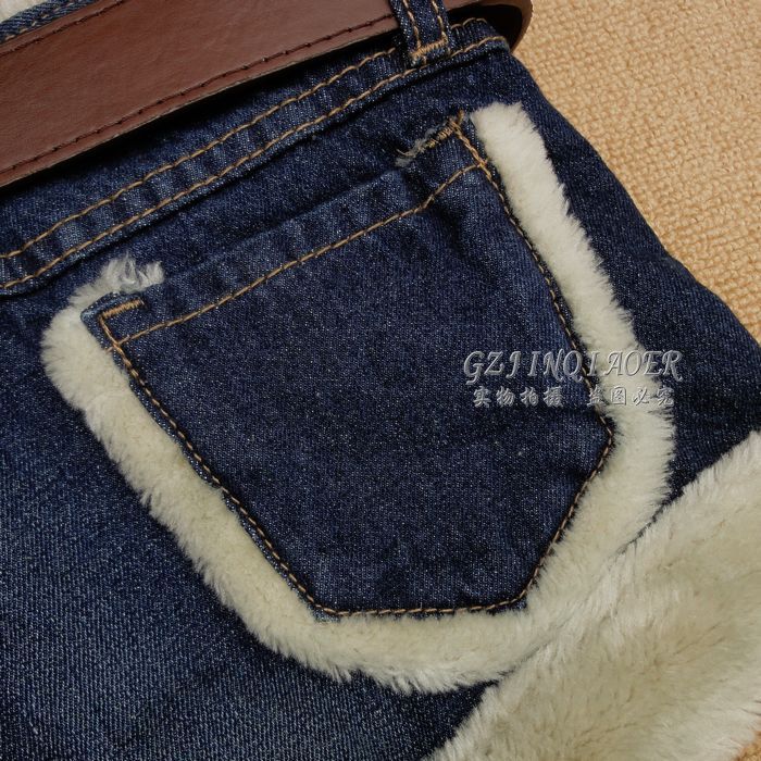 【<em>冬款</em>2012牛仔<em>短裤批发</em>新款韩版毛毛边靴裤