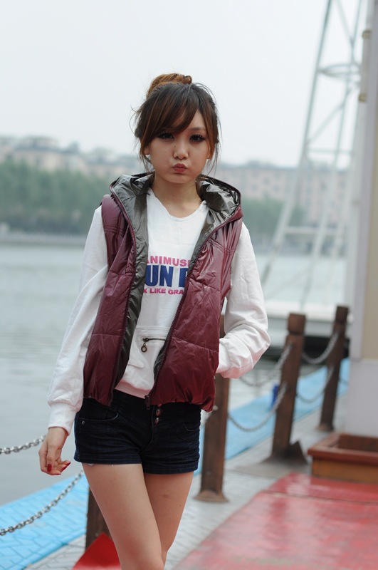 【韩版女式<em>棉马甲女短款</em>休闲 棉马甲 马夹】价