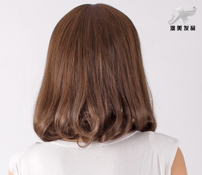 【澳美假发 短<em>卷发</em> <em>齐刘海</em> 蓬松<em>型</em> 中长<em>梨花</em>头 