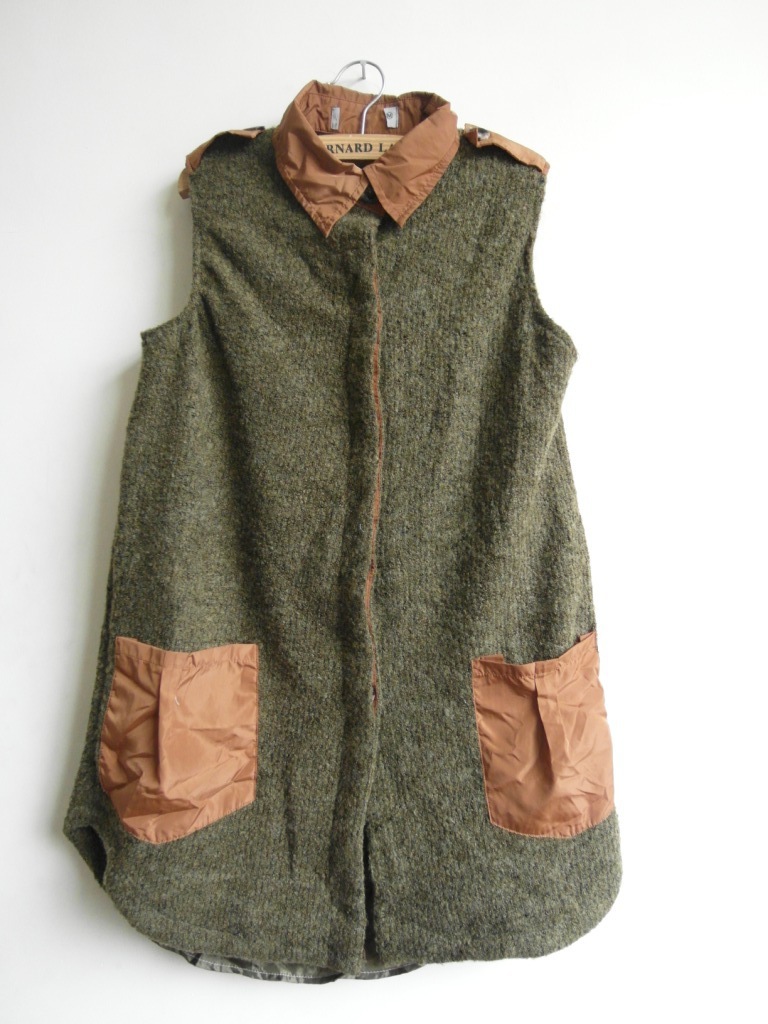 批发<em>内销</em>甜美韩版不规则垫肩修身长款<em>马甲</em> - 阿