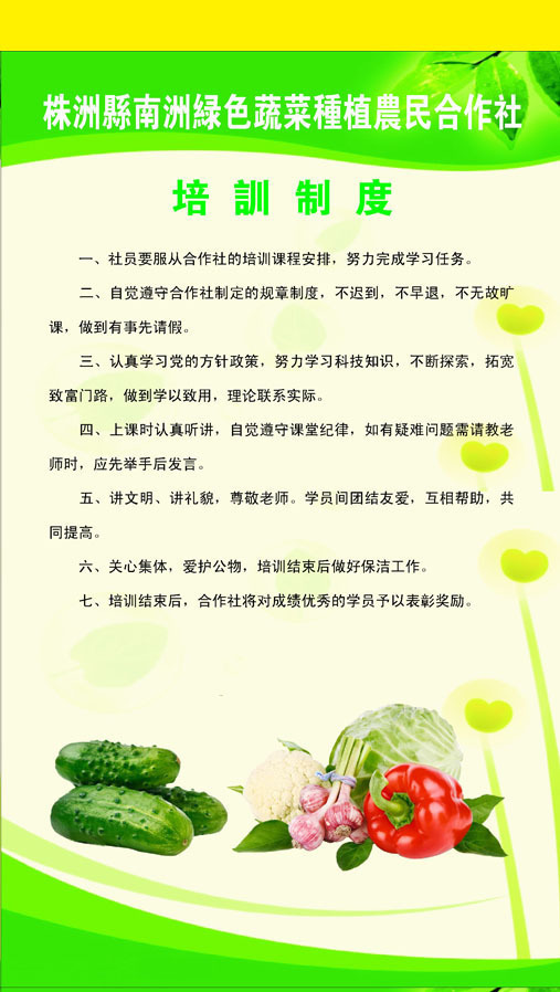【209海报展板办公装饰4199绿色蔬菜种植农民