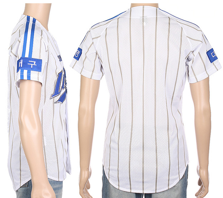 【厂家供应 棒球球衣球服 韩国队棒球服 刺绣棒