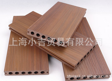 木塑材料-柚木色塑木地板(全国免费发货)-木塑