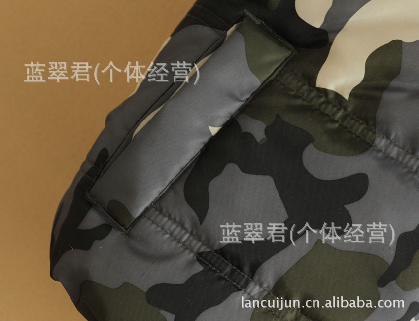 【外贸童装原单<em>马甲</em>批发 男童<em>迷彩棉马甲</em> 棉背