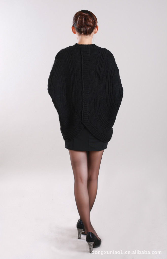 韩版女装<em>开衫外套 针织</em>蕾丝七分袖<em>喇叭袖</em>毛衫