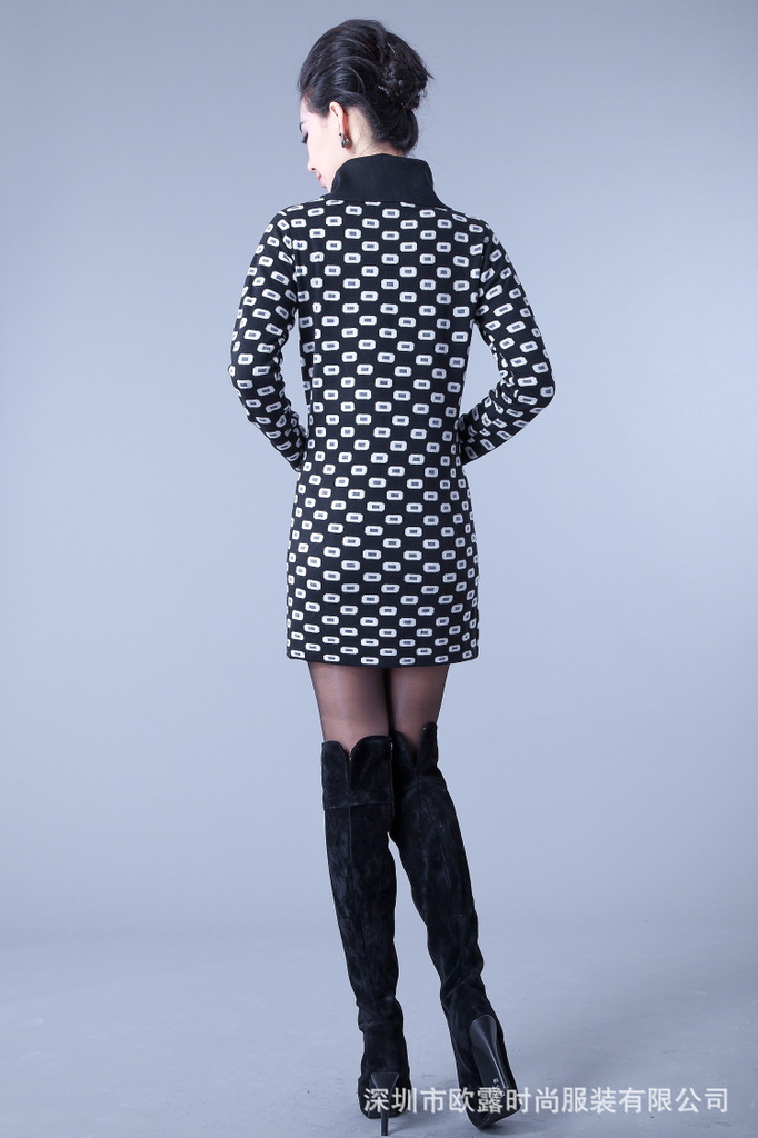 特价 <em>双层</em>加厚 提花<em>织</em> 长款 <em>高领 毛衣</em>图片,特价