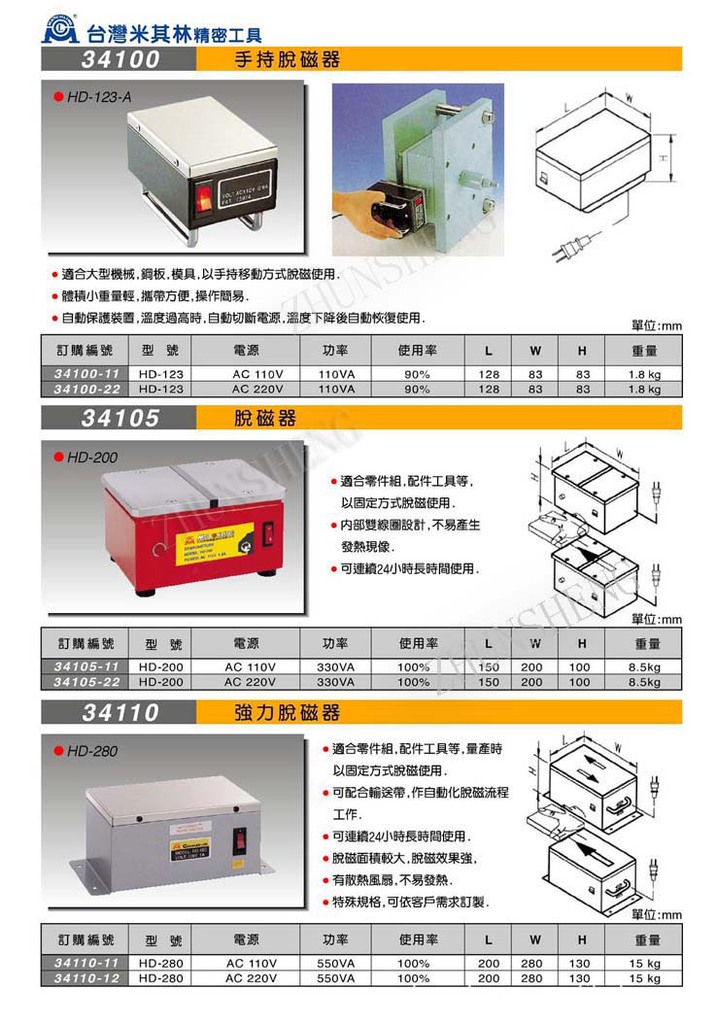 34096-34105脱磁器