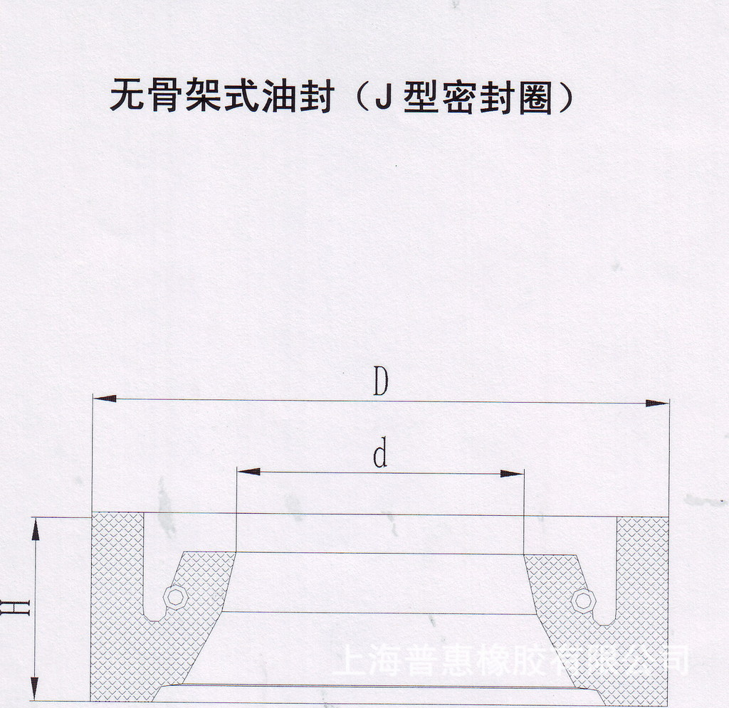 供应无骨架式油封 j型密封圈 60*35*12 质量保证
