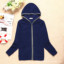 绒卫衣 韩版连帽抓绒衫 时尚休闲摇粒绒帽衫 抓绒 连帽卫衣 蓝色