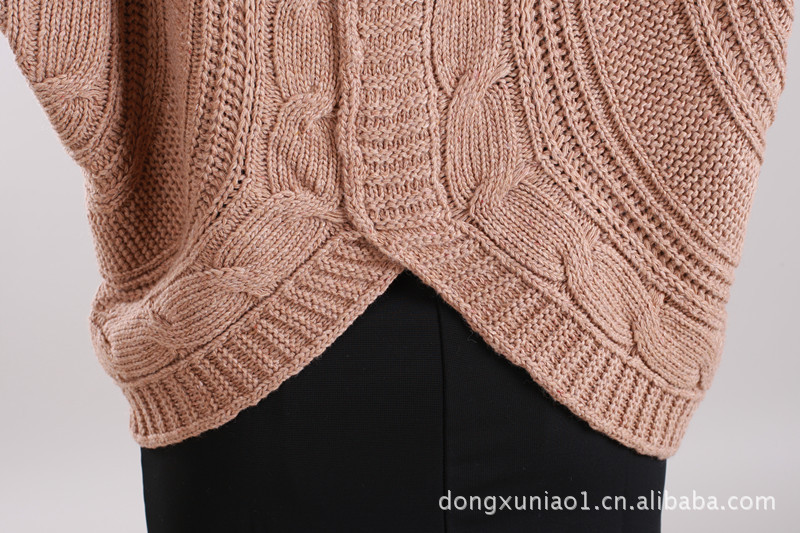 韩版女装<em>开衫外套 针织</em>蕾丝七分袖<em>喇叭袖</em>毛衫