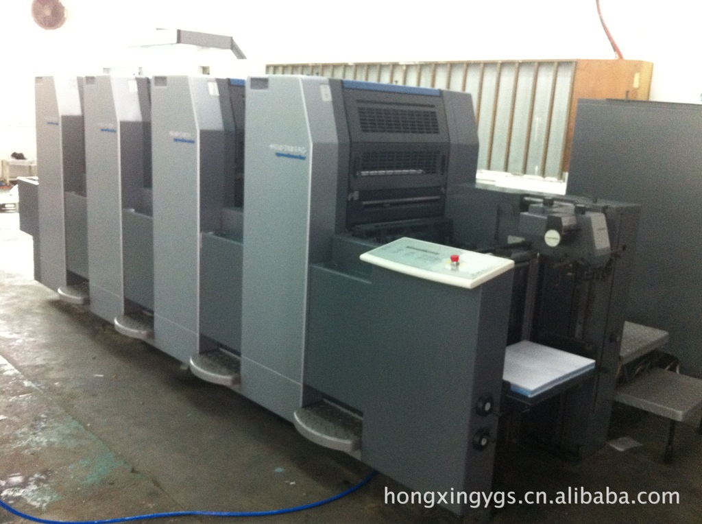 【海德堡印刷机二手印刷设备八开四色电脑酒精