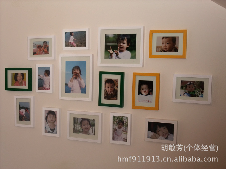 <em>厂家</em>热销儿童<em>照片墙</em>相框墙环保高分子相框墙创