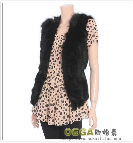 【【厂家直销】<em>韩版兔毛马甲</em> 兔皮马甲 兔皮马