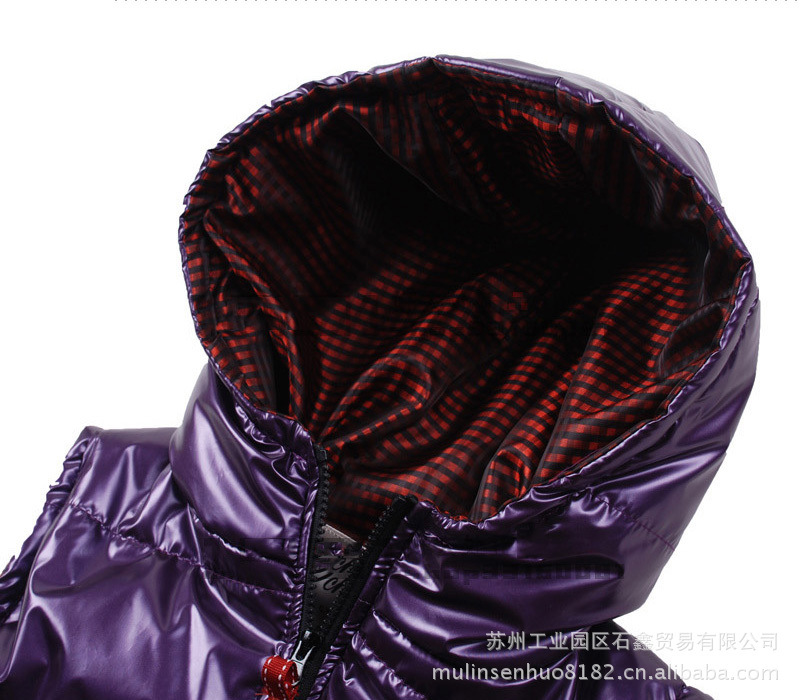 清仓特价 女装批发 女式<em>面包</em>棉<em>亮面马甲</em>/<em>马夹</em>背