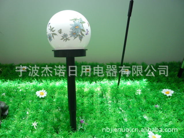 新品展示 太阳能白球泡灯 变色LED 10-20CM尺