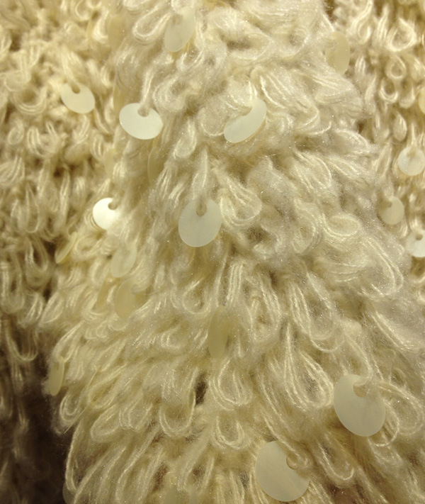 【日本订单毛圈圈哑光亮片<em>可爱</em>甜美<em>短款毛衣外</em>