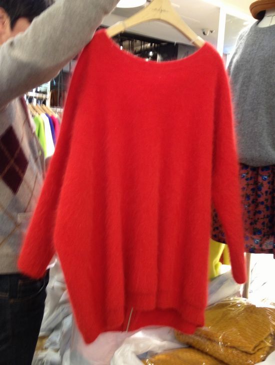 供应韩国代购 马海毛 <em>毛衣</em>女<em>韩版</em>长款<em>宽松</em>背后