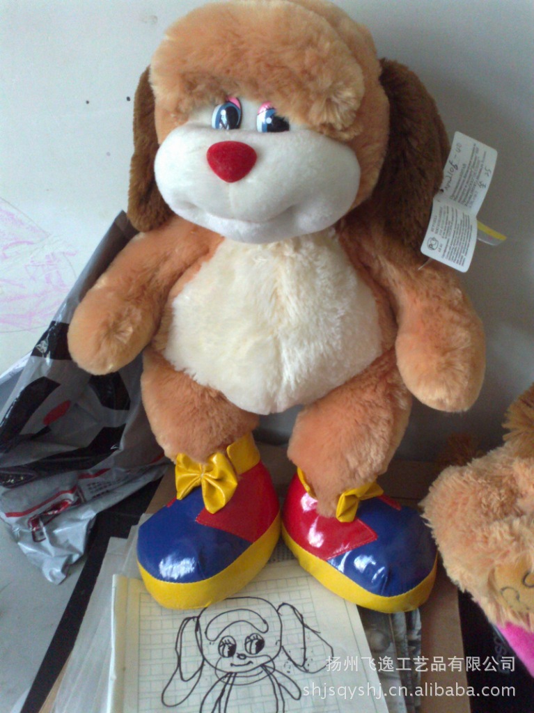 厂家生产 南韩绒娃娃狗 狗娃娃批发 60CM毛绒