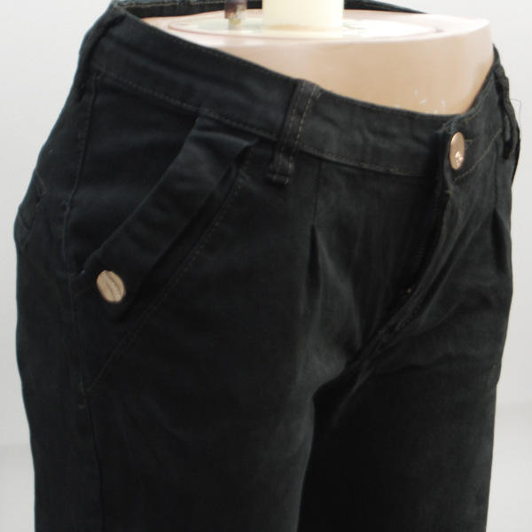 8509春装新款<em>女裤 流行色</em>军绿显瘦女式小脚牛