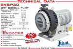 EDWARDS GVSP30 DRY SCROLL PUMP