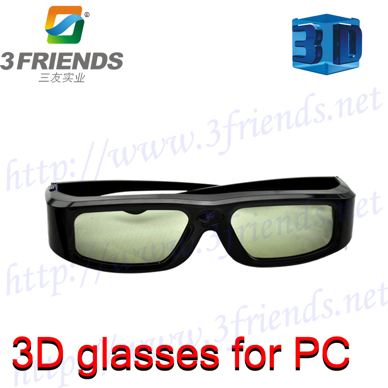 电脑专用快门3D立体眼镜,玩3D游戏,看3D电影