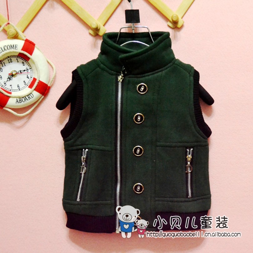 2012<em>秋冬</em>新款织里童装<em>批发</em> <em>男童</em>英伦风拉链 卫