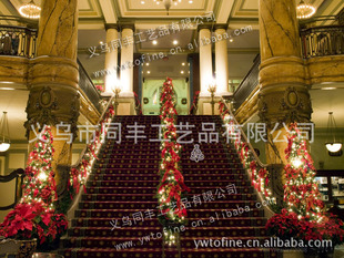 批发采购场地布置道具-酒店商场 电梯间圣诞布