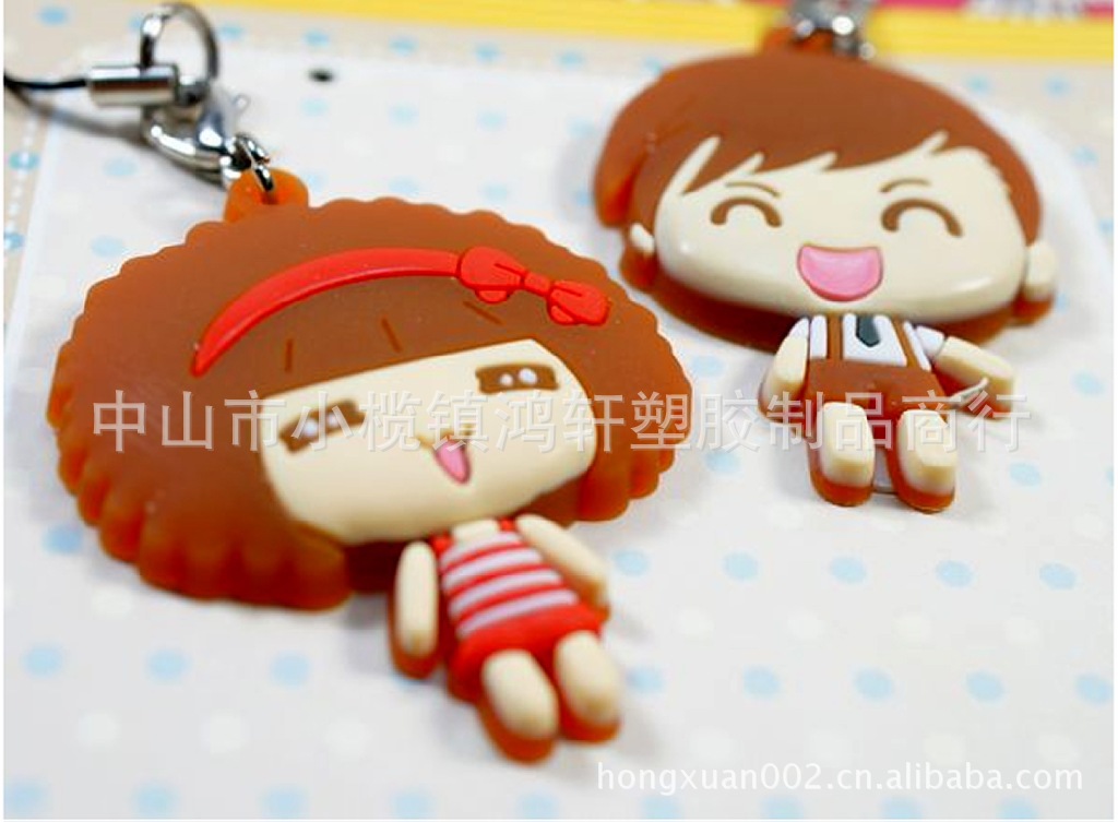 韩国可爱手机情侣挂件 摩斯娃娃手机挂件 一对