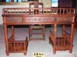批发供应红酸枝电脑桌二件套