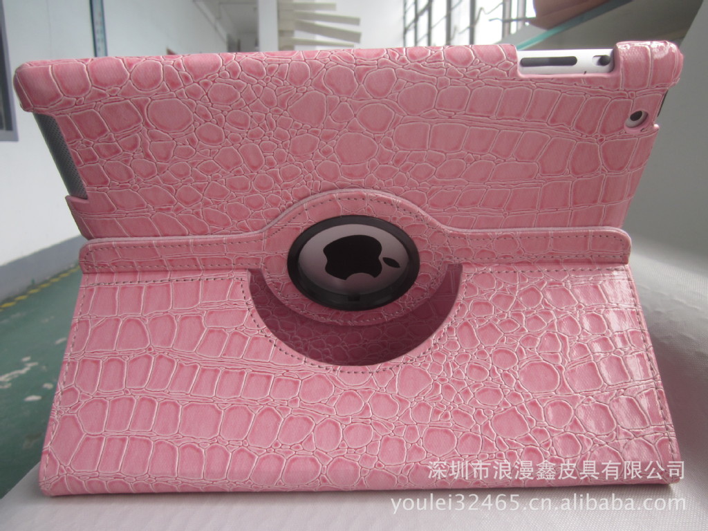 【ipad3 360旋转 鳄鱼纹皮套】价格,厂家,图片