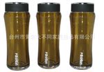 热销创意杯子 时尚带盖隔热杯 腰形杯 塑料杯子水杯