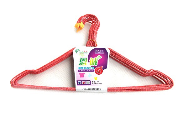 6浸塑衣架 40CM衣架 浸塑衣架 日用百货批发0