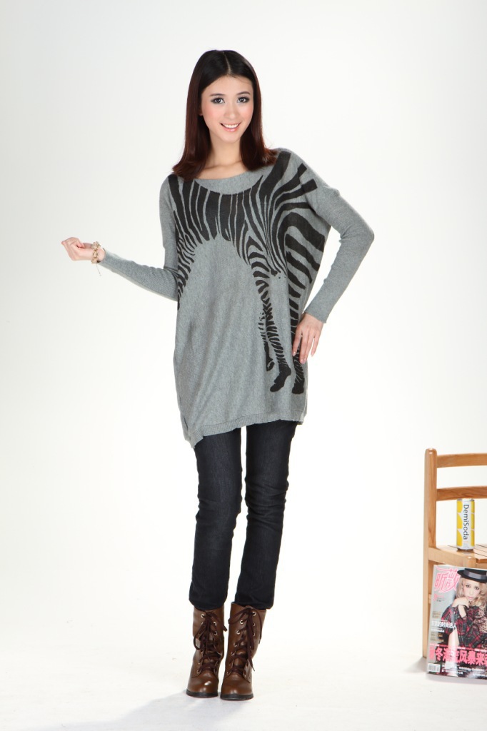 女式休闲外贸毛衣 大版休闲上衣 羊绒毛衣 国际