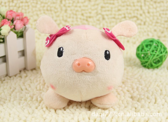 小猪 手机座 可爱 韩国毛绒玩具 粉色小猪 婚礼