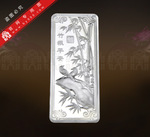 纯银收藏银条-纯银制品-纯银工艺品-纯银银条-纯银银条-竹花