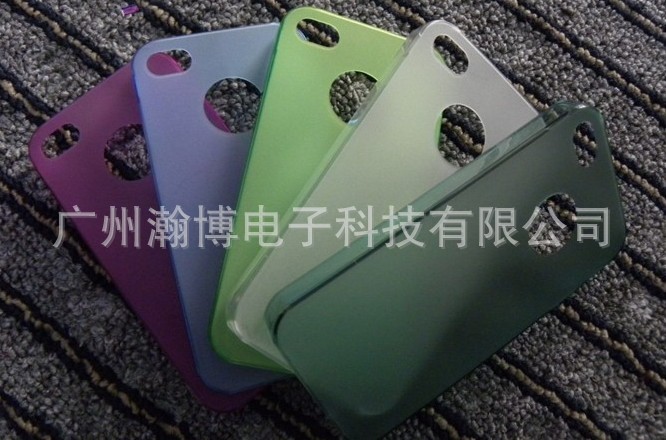 超薄0.5mm磨砂壳 iphone4手机壳 4S保护套 磨砂苹果手机保护壳