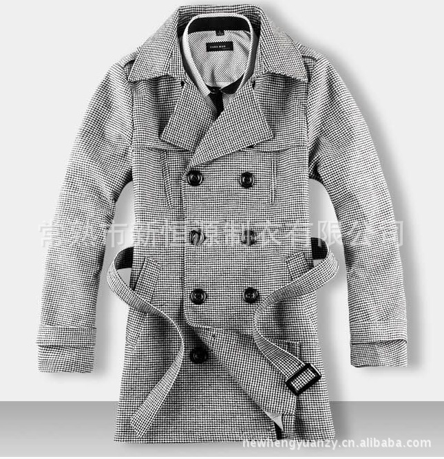 【<em>毛呢</em> 尼克服 <em>外套</em> <em>男</em> 棉服 <em>连帽</em>大衣 潮 棉袄 时