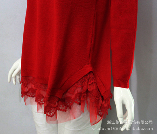批发采购女式<em>毛衣</em>-2012春季新款<em>韩版雷丝边</em>个