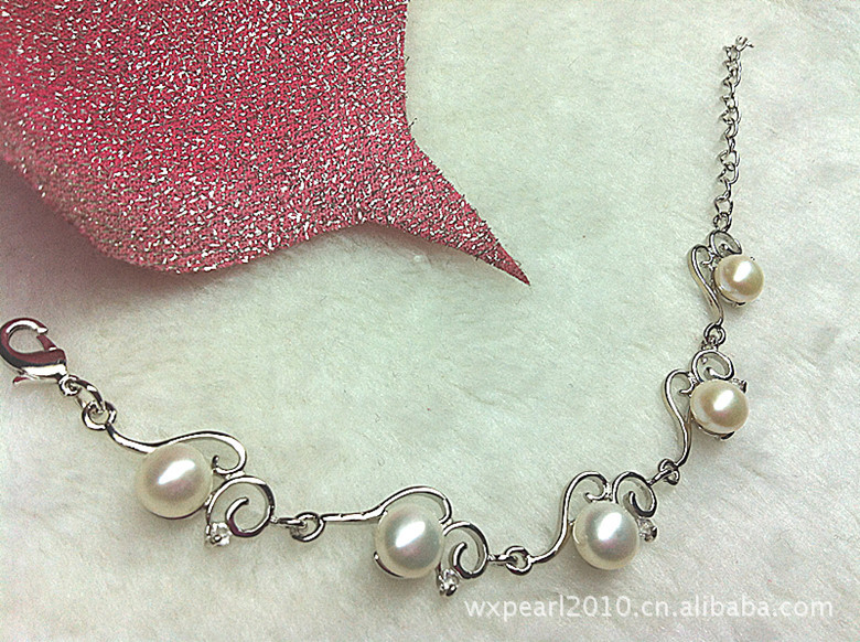 瑞祥珠宝 韩版韩式花式款<em>珍珠手链</em> 手链批发 诚