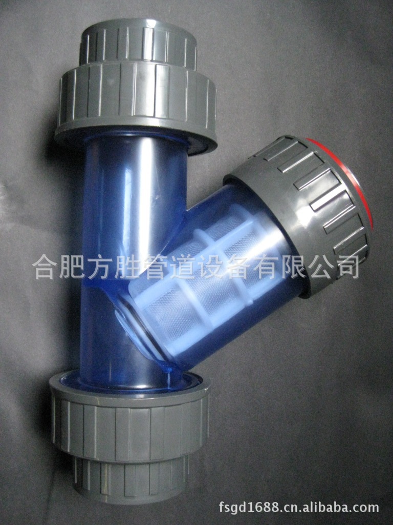 实物拍摄 厂家供应pvc y型过滤器/ y型过滤器图片_2