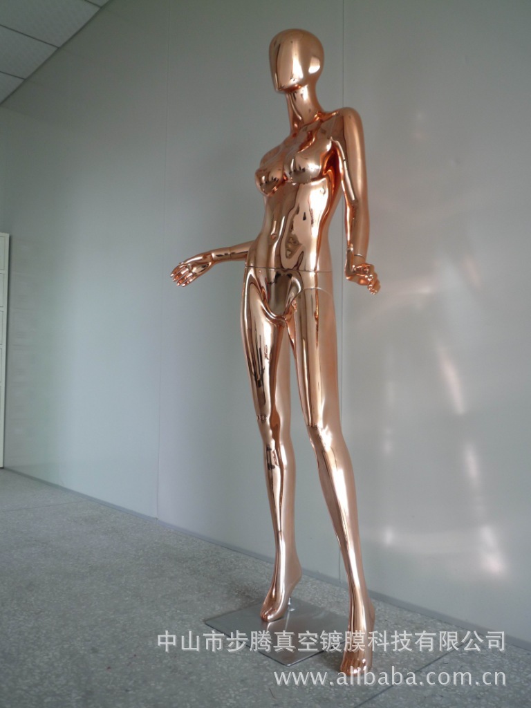 服装展示道具.电镀女装模特