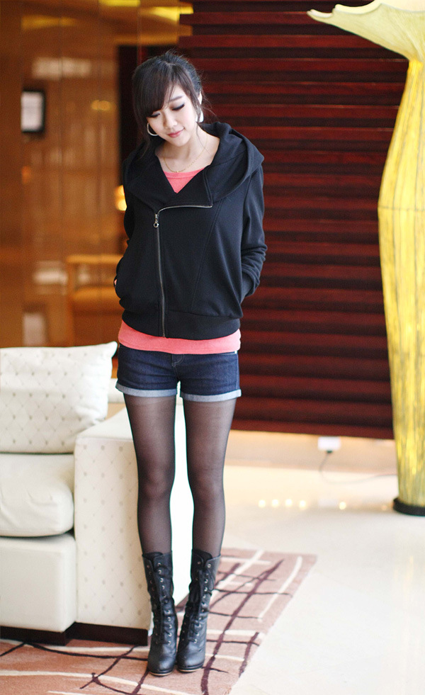 2012新款<em>秋</em>冬装<em>大码女装</em>短款<em>外衣</em> <em>胖mm</em>斜拉