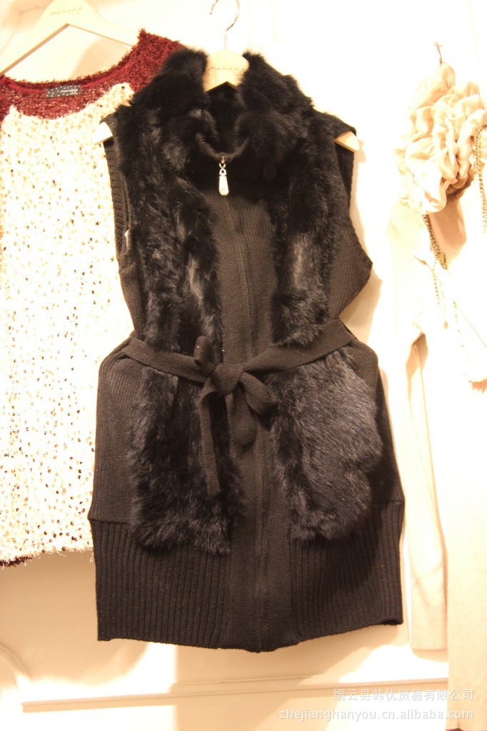 【韩国进口秋冬<em>时尚</em>毛<em>马甲</em> <em>东</em>大门女装代购批