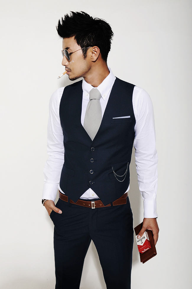 男士马甲,韩版马甲,修身职业马甲,搭配礼服马甲