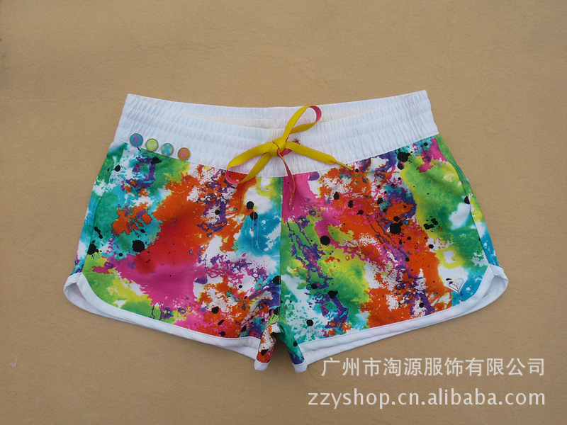 2012夏装新款热裤 女士<em>沙滩</em>裤欧美裤迷彩<em>短裤</em>